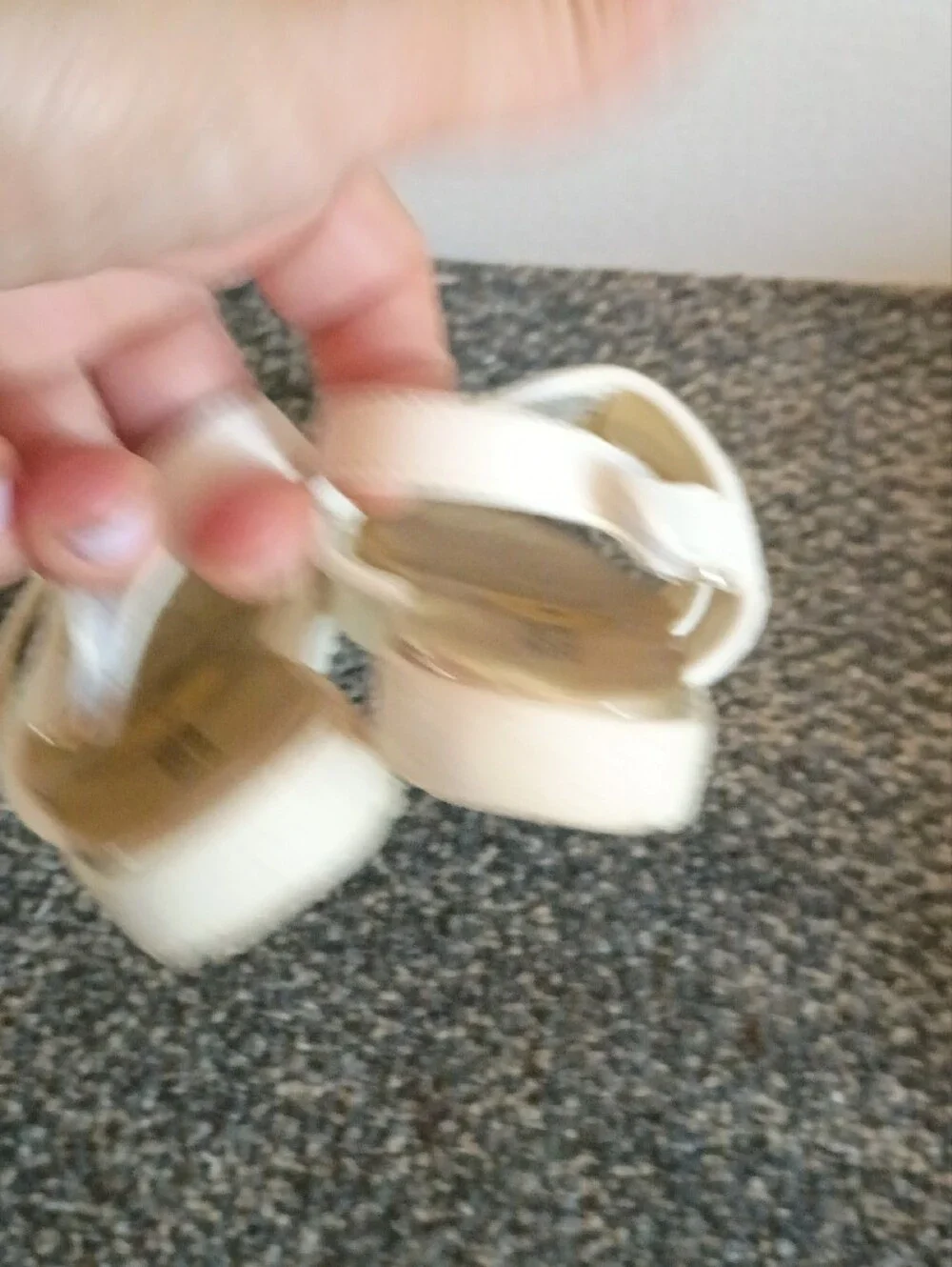 Michael Kors Kids White and Gold MK Logo Sandals